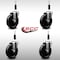 Service Caster 5'' SS Phenolic Wheel Swivel 7/8'' Expanding Stem Caster Set, 4PK SCC-SSEX20S514-PHS-78-4 - alternate 4